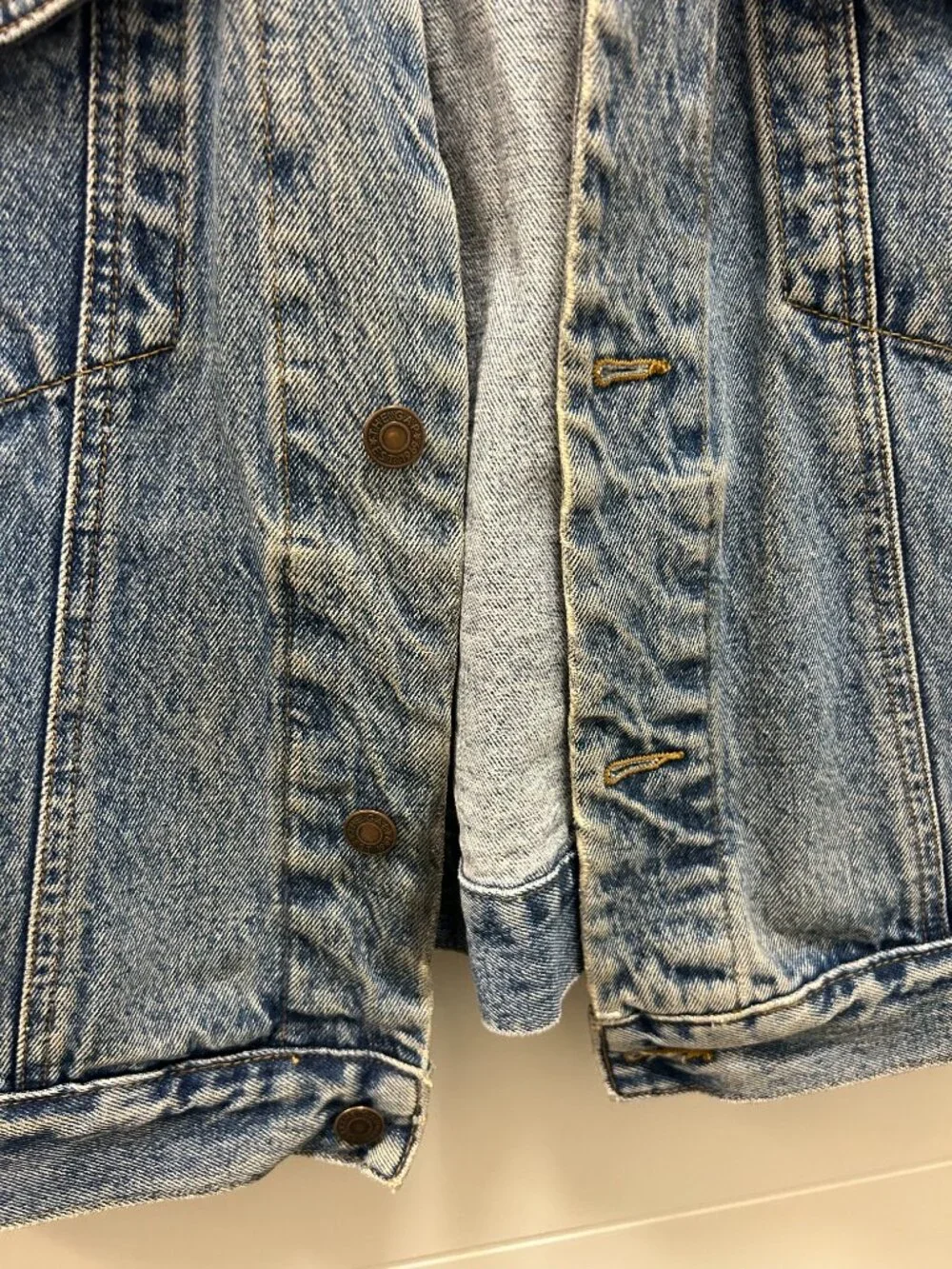 Vintage GAP Denim Vest Men's XL Blue Jean Trucker Button Up Sleeveless 90s Y2K
